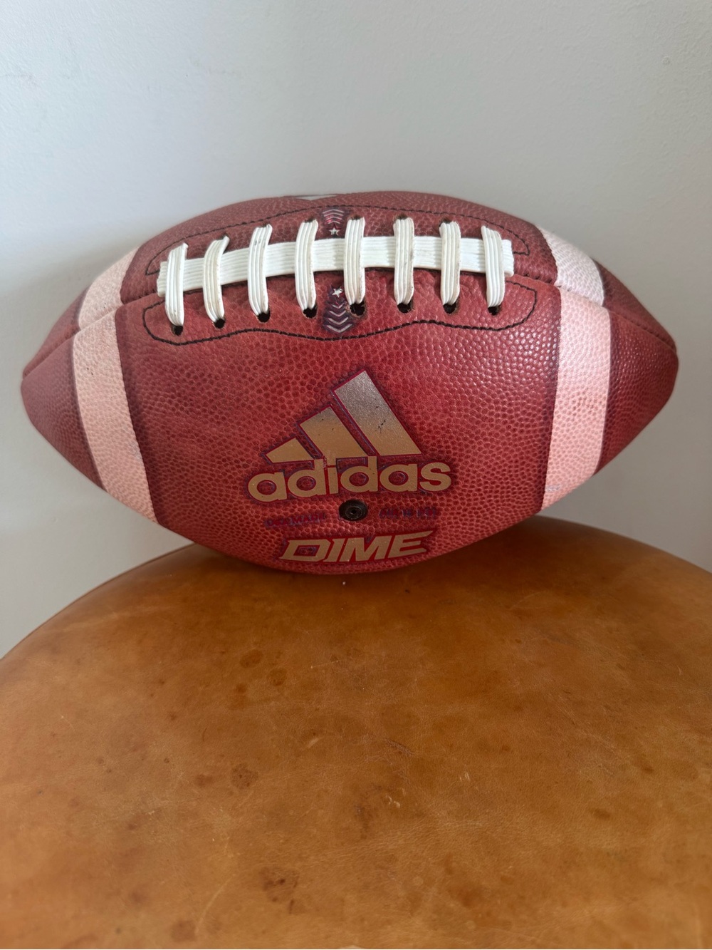 Official NCAA Adidas Dime Football with NC State Wolfpack Logo - Picture 3 of 3